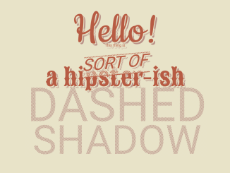 Dashed Text Shadow Using CSS