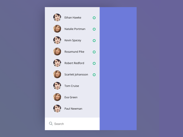 Elastic SVG Sidebar Using Material Design