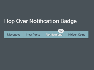Horizontal Navbar with Badge On Hover