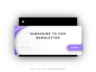 Subscribe Form Design In HTML and CSS