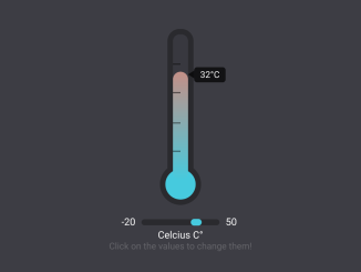 Thermometer Slider Widget Using JavaScript