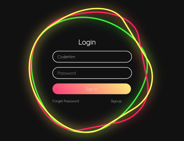 Animated Login Form Using HTML and CSS3