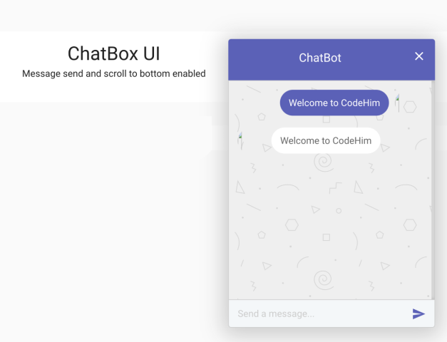 Floating Chat Box UI in HTML CSS