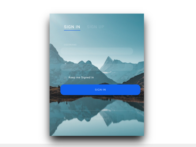 Login Form With Background Image In HTML CSS