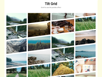 Tilt Grid Image Gallery With Parallax