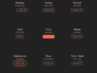 CSS Button Animation Library — CodeHim