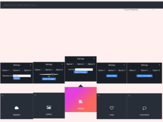 Dashboard Grid Menu Using HTML CSS