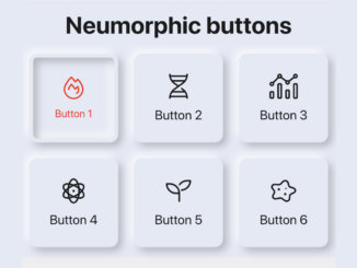 Neumorphic Buttons with Icons Using CSS