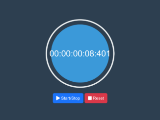 Stop Watch with Milliseconds Using Bootstrap 5