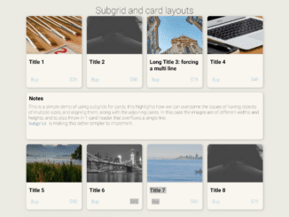 CSS Cards With Grid Layout