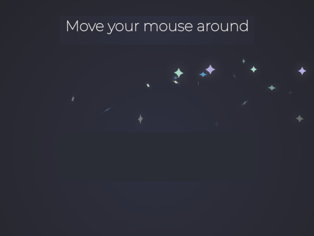 Star Trails Animation On Mousemove in JavaScript